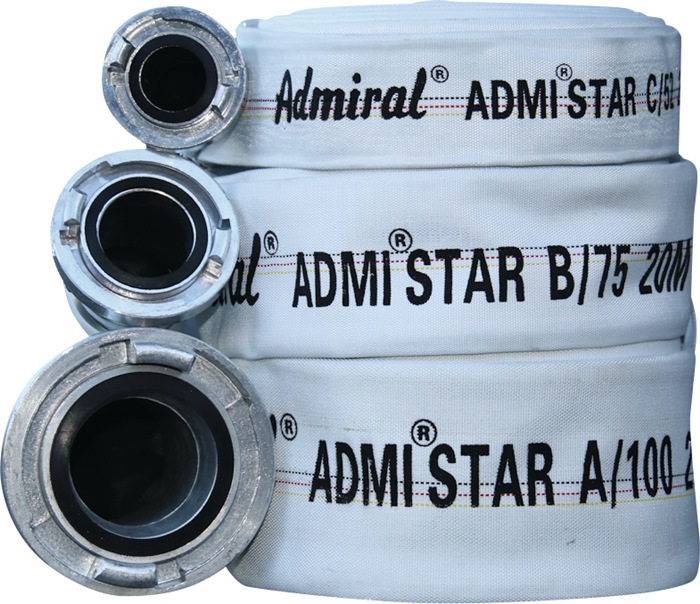 ADMIRAL Bau-/Industrieschlauch Admi®Star 602 Innen-Ø 75 mm Länge 20 m Storz B weiß
