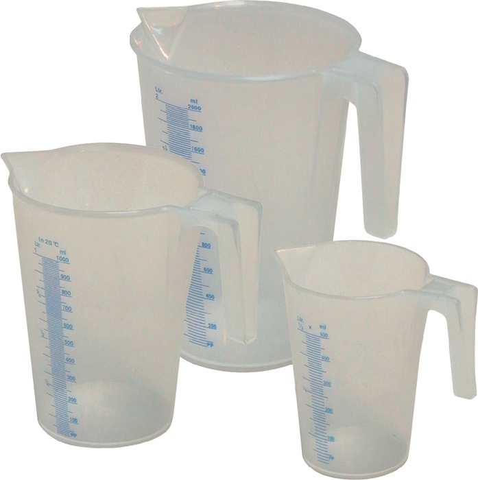 Mato Messbecherset 0,5 / 1 / 2 l 3-teilig PP