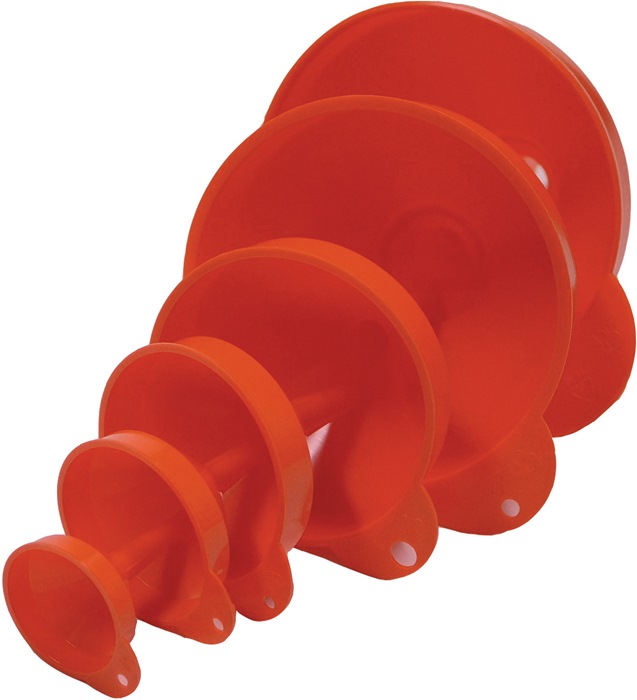 MAX4CAR Trichter-Set 50, 70, 90, 115, 150, 160 mm HD-PE