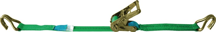 Dolezych Zurrgurt DIN EN 12195-2 Länge 8 m Breite 35 mm mit Ratsche + Spitzhaken LC U 2000 daN