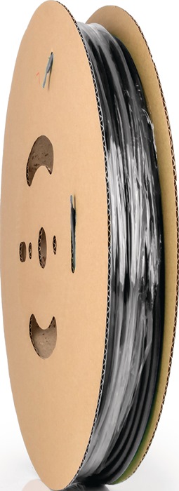 Hongshang Schrumpfschlauch H-2(Z) für Innen-Ø 2,40 mm Schrumpfrate 2,4/1,2 Länge 150 m schwarz