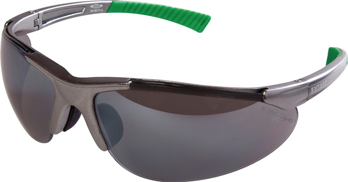 EKASTU Schutzbrille DAYLIGHT EN 166, EN 172 Bügel silbgrau Scheib.dunk.grau,verspieg Polycarbonat