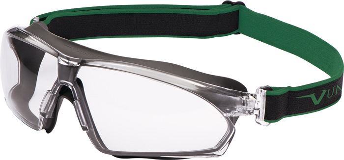 UNIVET Schutzbrille 625 EN 166, EN 170 Rahmen dunkelgrau, Scheibe klar