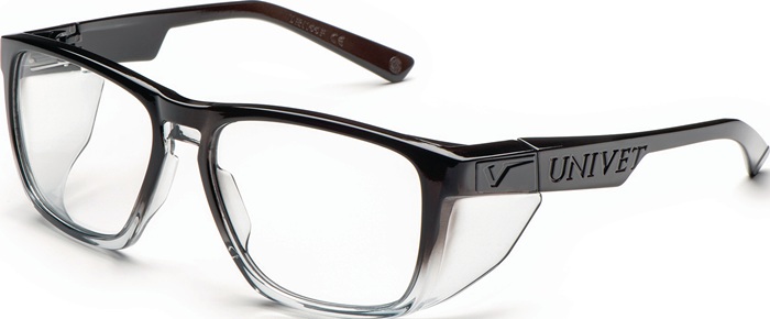 UNIVET Schutzbrille Diamond/After Dark EN 166 Scheibe klar +2,5 Polycarbonat