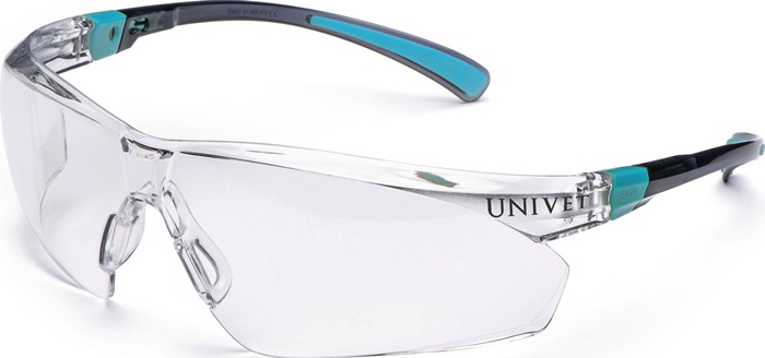 UNIVET Schutzbrille 506 UP EN 166, EN 170 Bügel schwarz/blau Polycarbonat