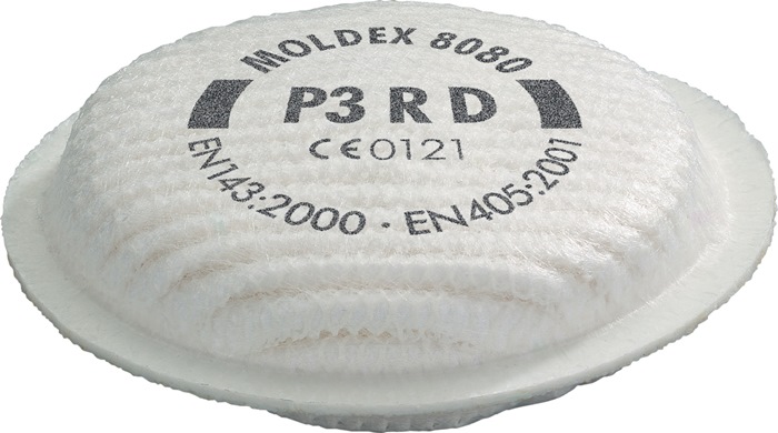 MOLDEX Partikelfilter 808001 EN 143:2021 P3 f. Serie 8000