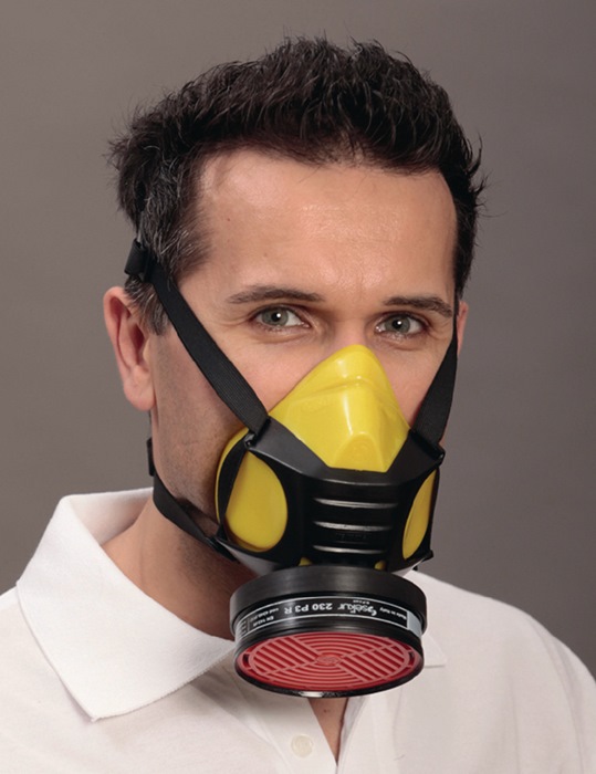 EKASTU Atemschutzhalbmaske Polimask GAMMA / Silikone EN 140 ohne Filter, Silikon