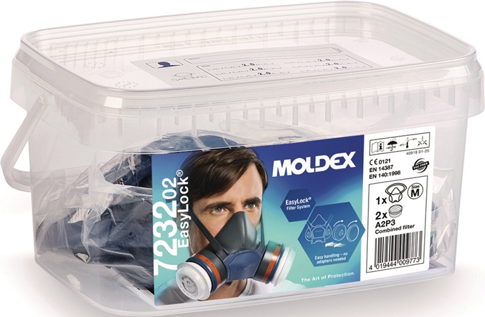 MOLDEX Atemschutzbox 723202 1x700201,2xA2P3 Filter 923001
