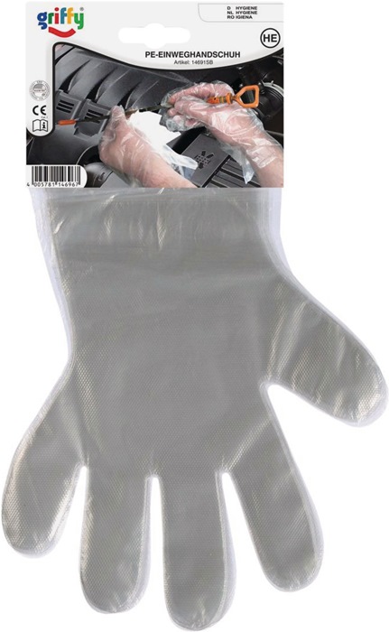 Leipold + Döhle Einweghandschuhe Größe 10 transparent Polyethylen PSA-Kategorie I