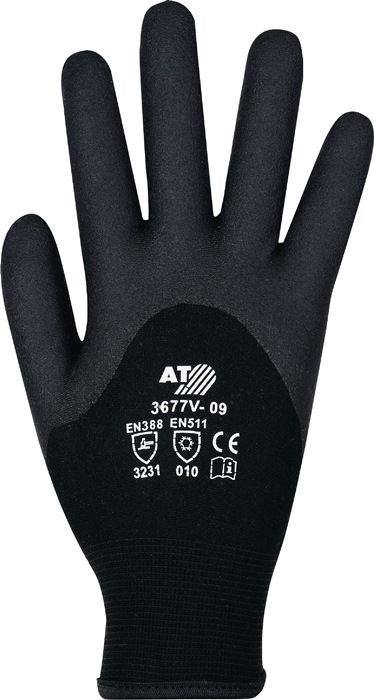 ASATEX Kälteschutzhandschuhe Größe 9 schwarz EN 388, EN 511 PSA-Kategorie II