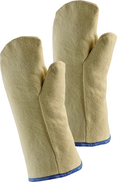 JUTEC Hitzeschutzhandschuhe Fauster 10 gelb Aramidgewebe mit dopp. Baumwollschlinge EN 388, EN 407 PSA-Kategorie III