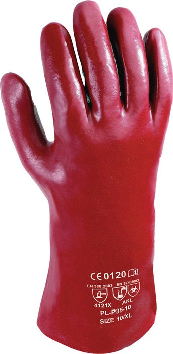 ASATEX Chemikalienhandschuhe Pirat Größe 10 rotbraun EN 388, EN 374 PSA-Kategorie III