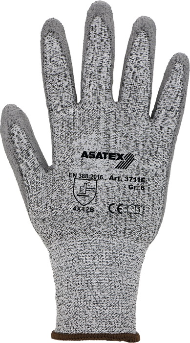 ASATEX Schnittschutzhandschuhe Größe 10 grau/grau EN 388 PSA-Kategorie II