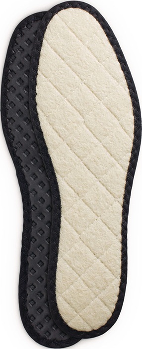 COLLONIL Einlegesohle Alu Therm Tech Größe 44 wollweiß-schwarz Alu-Kälteschutz