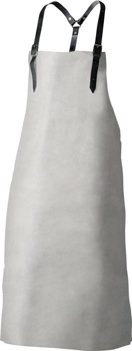 Feldtmann Brustlatzschürze Knut Länge ca. 100 x Breite ca. 80 cm grau Spaltleder