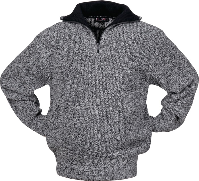 Scheibler Pullover Größe XXL schwarz/weiß-meliert