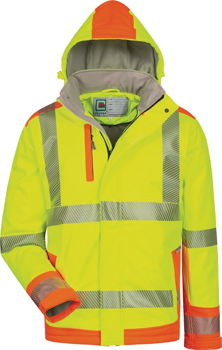 elysee Warnschutz-Softshelljacke Rickmer Größe L gelb/orange