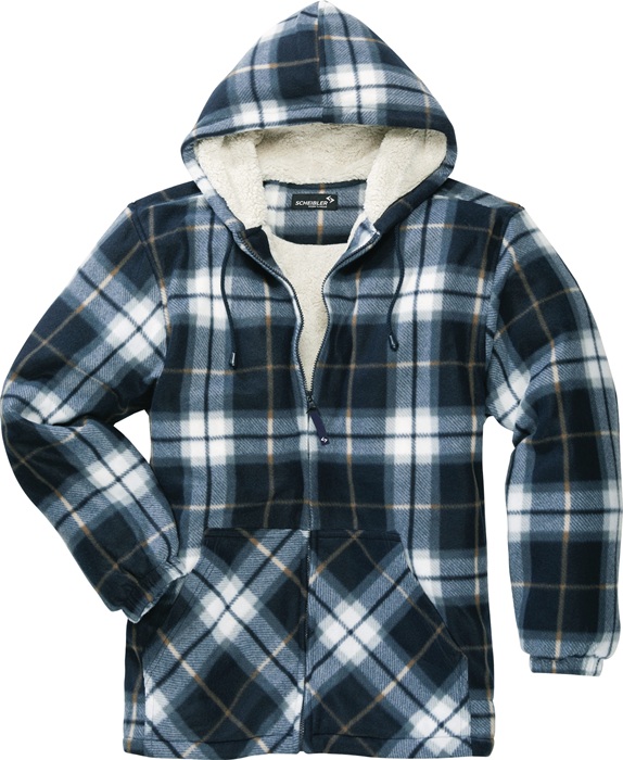 Scheibler Thermojacke Vancouver Größe M blau/beige-kariert
