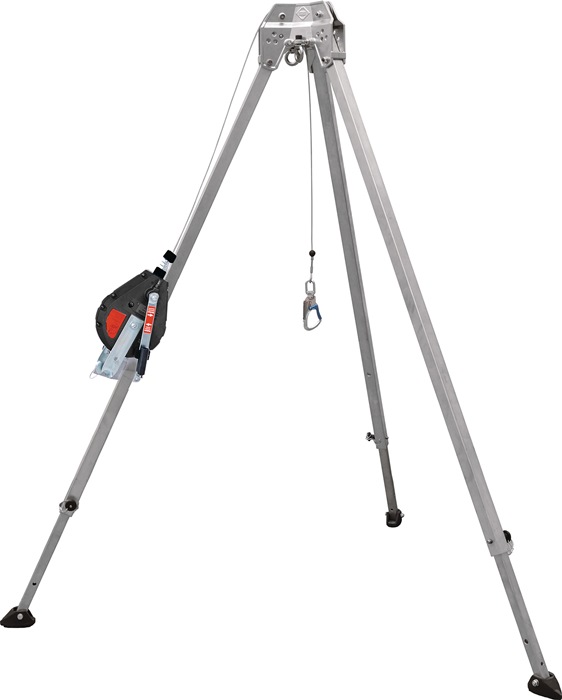MAS Dreibaum mit Höhensicherungsgerät EN 795b PSA-Kategorie III 19,0 kg Aluminium