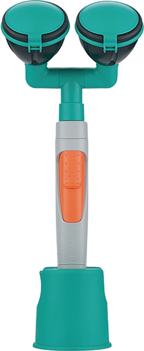 B-SAFETY Augendusche ClassicLine mit zwei Brauseköpfen 45° Wand-/Tischmontage Anschluss 1/2 IG ″