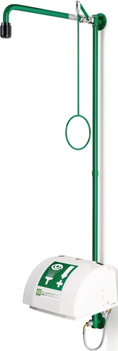 B-SAFETY Notdusche ClassicLine mit zwei Brauseköpfen Wandmontage Anschluss 3/4 IG ″