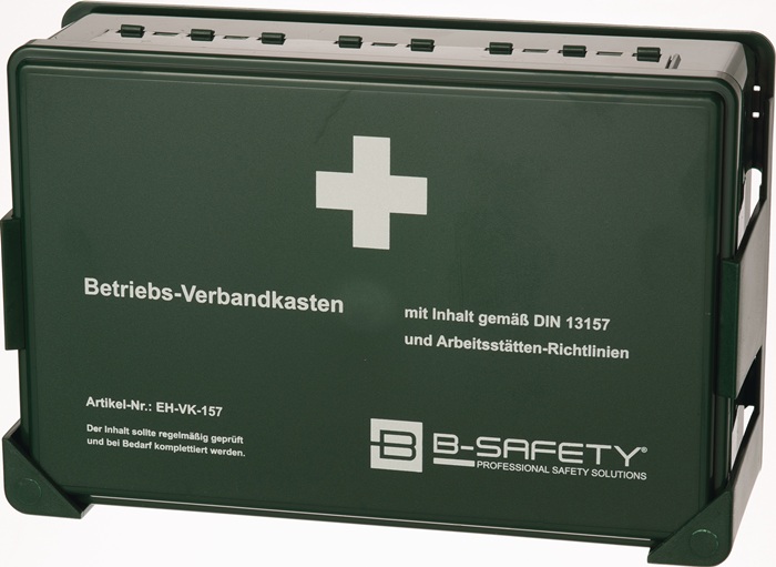 B-SAFETY Betriebsverbandkasten DIN 13157 B270xH175xT90ca.mm grün