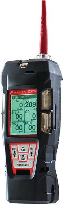 RIKEN KEIKI Gaswarnmessgerät GX 6000 6-Gas Messgerät Messbereich ppm / ppb