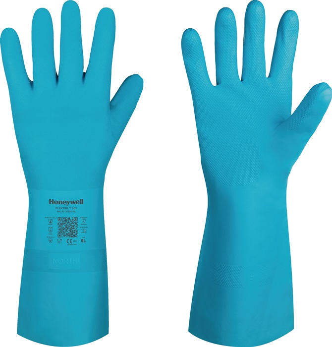 Honeywell Chemiehandschuhe FLEXTRIL™ 101 Größe 8 grün EN 388, EN 374 PSA-Kategorie III