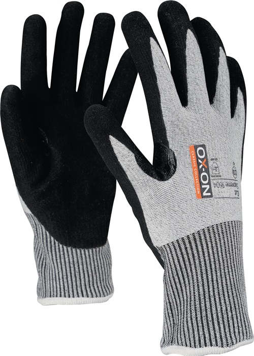 OX-ON Schnittschutzhandschuhe Cut Supreme 9604 Größe 8 schwarz/grau/weiß EN388, EN420 PSA-Kategorie II
