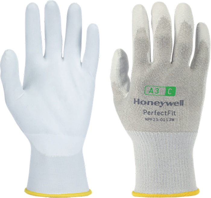Honeywell Schnittschutzhandschuhe New Perfect Fit 13G PU A3/C Größe 9 weiß EN 388 PSA-Kategorie II