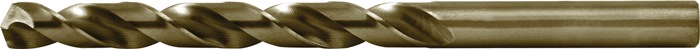 RUKO Spiralbohrer DIN 338 Typ VA Nenn-Ø 3,6 mm HSS-Co5 profilgeschliffen Gold Zylinderschaft 5xD rechtsschneidend
