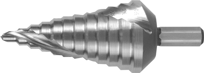 RUKO Stufenbohrer Bohrbereich 6 - 37 mm HSS-Co5 spiralgenutet Schneidenanzahl 2 Stufenanzahl 12