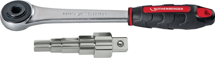 ROTHENBERGER Stufenschlüsselset 3/8 - 1/2 - 3/4 - 1 ″ Antriebsvierkant 1/2 Zoll mit Ratsche