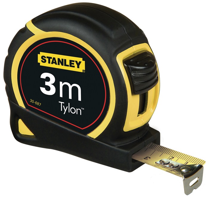 STANLEY Taschenrollbandmaß Tylon™ Länge 8 m Breite 25 mm mm/cm EG II Kunststoff Doppelendhaken