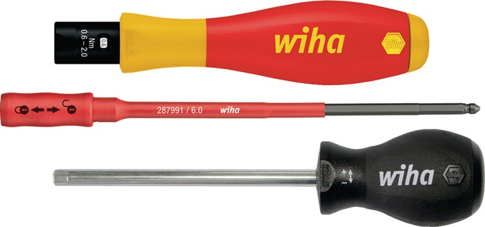 WIHA Drehmomentgriff VDE isoliert TorqueVario®-S VDE 0,5 - 2,0 Nm automat.auslösend einstellbar Grifflänge 131 mm