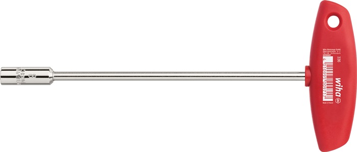 WIHA Sechskantsteckschlüssel 336 Schlüsselweite 17 mm Klingenlänge 125 mm 1-Komponentengriff mit Quergriff