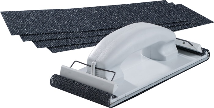 Quality Brand Handschleiferset Länge 210 mm Breite 105 mm 5 teilig Körnung 100 Kunststoff
