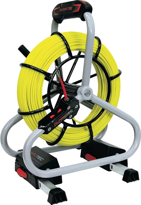 Runpotec Glasfaserstab Profi-Set Bandlänge 80 m Biegeradius 168 mm Kabel-Ø 6 mm