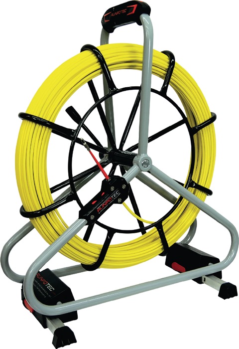 Runpotec Glasfaserstab Profi-Set Bandlänge 60 m Biegeradius 168 mm Kabel-Ø 6 mm