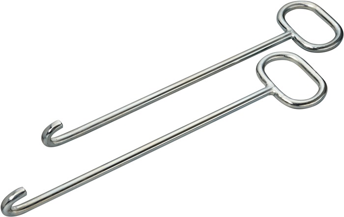 HÄRKE Kanaldeckelheber Länge 600 mm mit U-Haken verzinkt