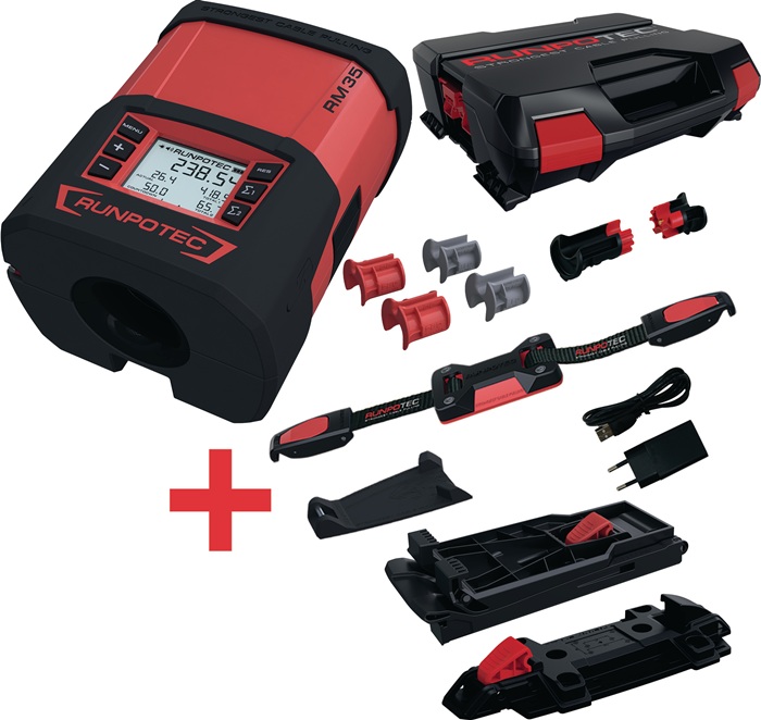 Runpotec Kabellängenmessgerät RM35 - digital 0,01 m - 99999,99 m Genauigkeitsklasse III 1.5“ LCD Display