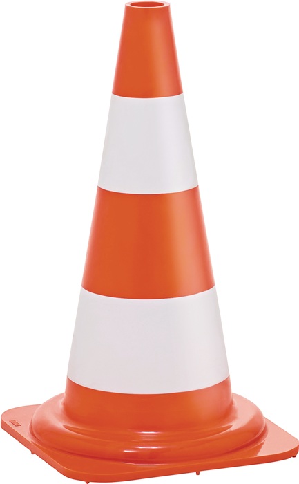 WEMAS Leitkegel Höhe 500 mm tagesleuchtend Gewicht 1,05 kg, 28,5 x 28,5 cm