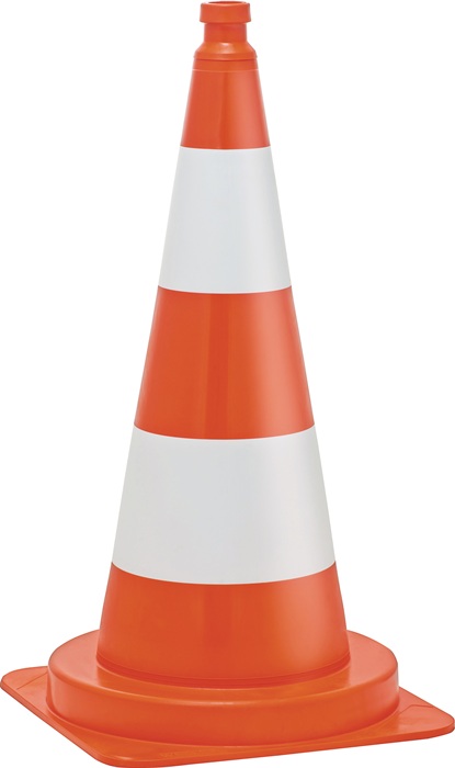 WEMAS Leitkegel Höhe 750 mm tagesleuchtend Gewicht 3,4 kg, 40 x 40 cm