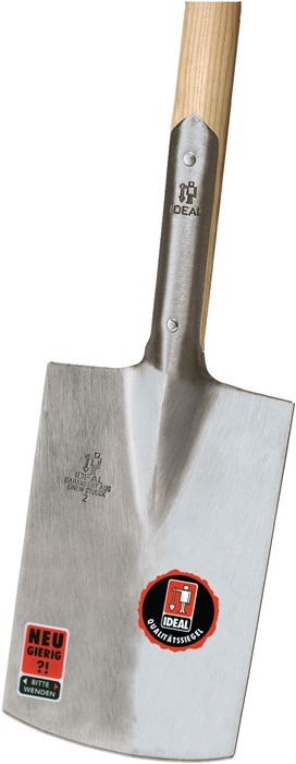 IDEAL Gärtnerspaten mit Eschen-T-Stiel 285 x 185 / 180 mm