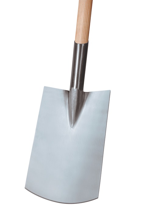 IDEAL Rohrdüllspaten Gärtner Form Blattmaß 290 x 180 mm Größe 2 mit T-Stiel 850 mm 1830 g