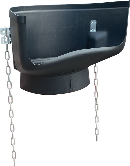 müba Schuttrohrtrichter 6 kg Polyethylen kurz Oberer-Ø=528 mm 412 mm