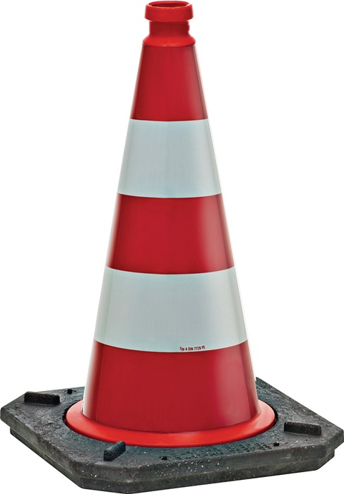 WEMAS Leitkegel Höhe 510 mm 2-teilig Folienart RA1 Folie Gewicht 2,9 kg