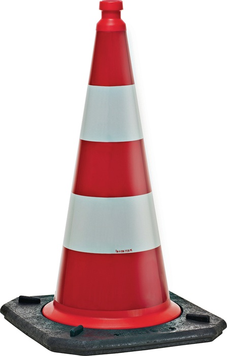 WEMAS Leitkegel Höhe 760 mm 2-teilig Folienart RA1 Folie Gewicht 5,2 kg