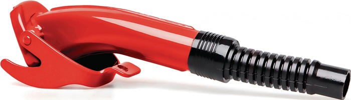 VALPRO Ausgießstutzen für Benzin/Diesel o.Fehlbetankungssperre Länge 280 mm Breite 68 mm rot Höhe 60 mm 240 g