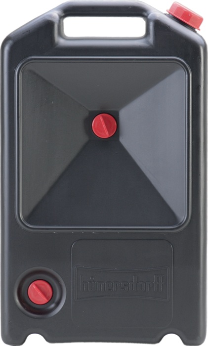 Hünersdorff Ölwechselkanister 8 l schwarz HDPE L300xB130xH500mm